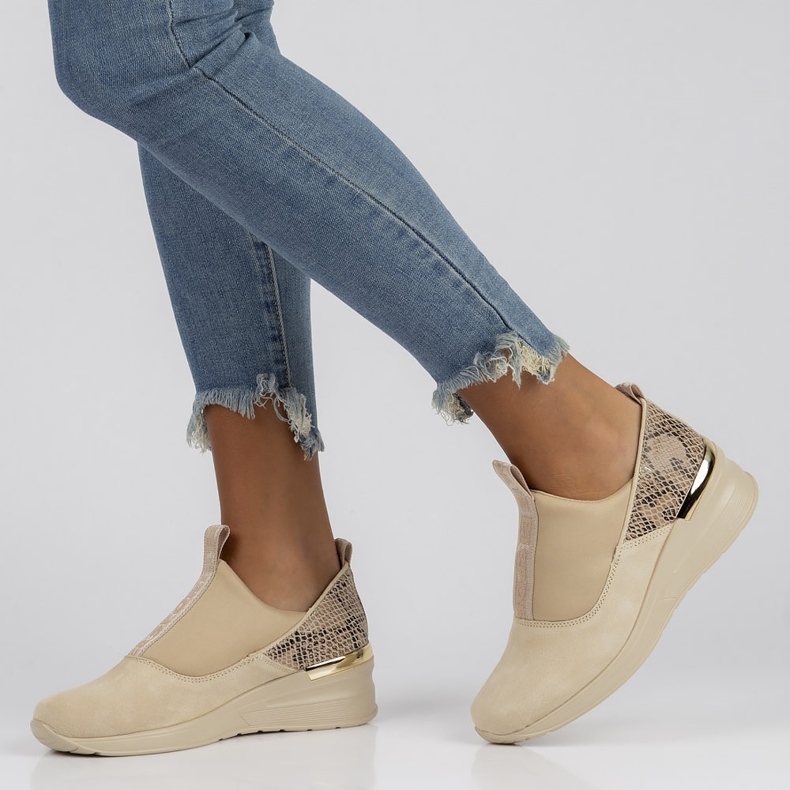 Sneakers in pelle Filippo DP1689/22 Be beige 1