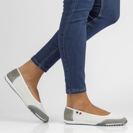 Scarpa in pelle Filippo DP142/22 Wh Gr bianco-grigio 1