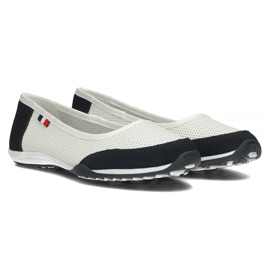 Scarpa in pelle Filippo DP142/22 Wh Nv bianco e blu navy 1
