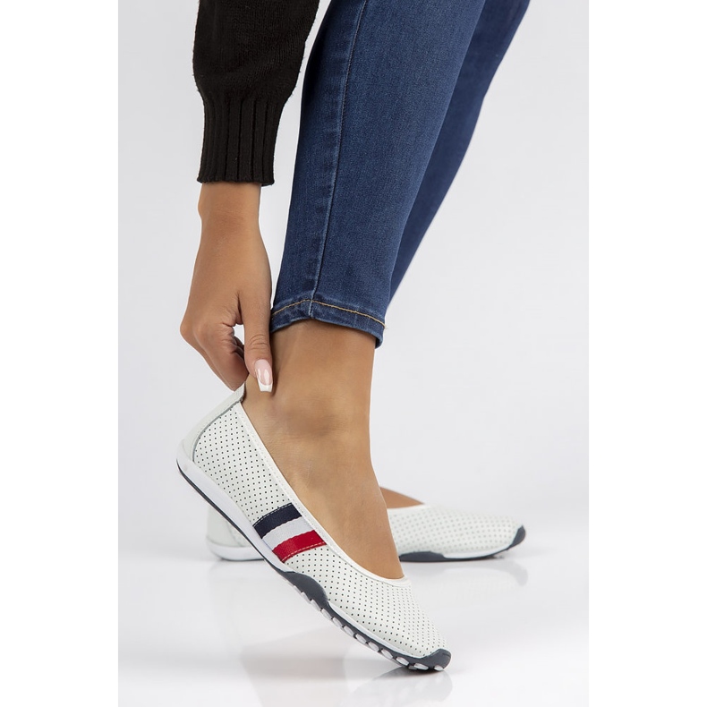 Scarpa in pelle Filippo DP2063/22 Wh bianca 2