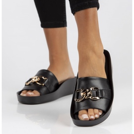 Ciabatte in pelle Filippo DK3590 / 22 Bk nere nero 2