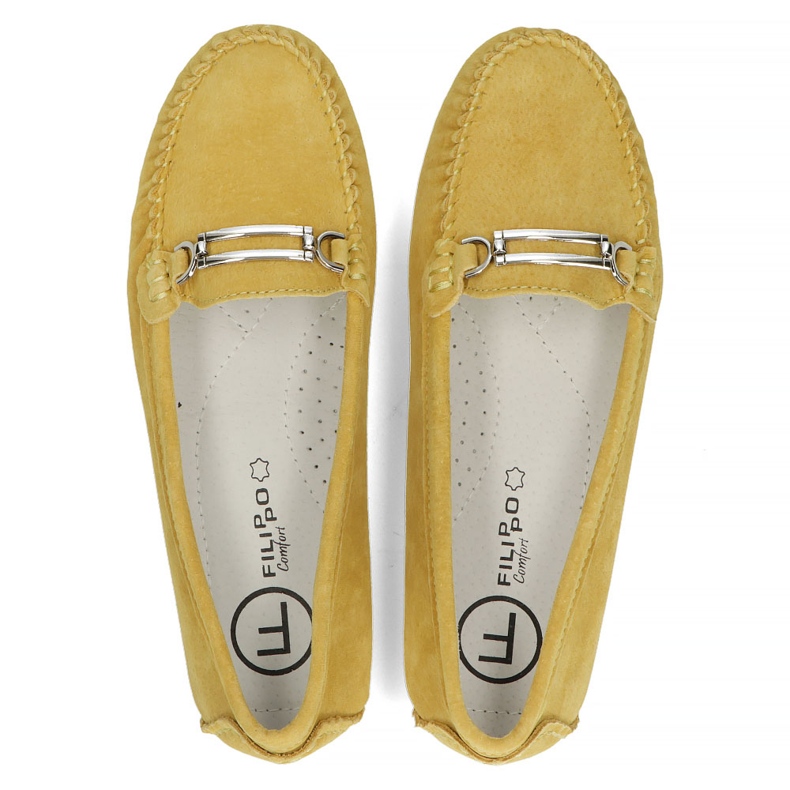 Mocassini in pelle Filippo DP1202/22 Yl giallo 1