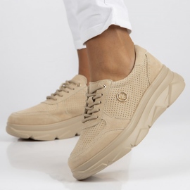 Sneakers in pelle Filippo DP2138/22 Be Be beige 2