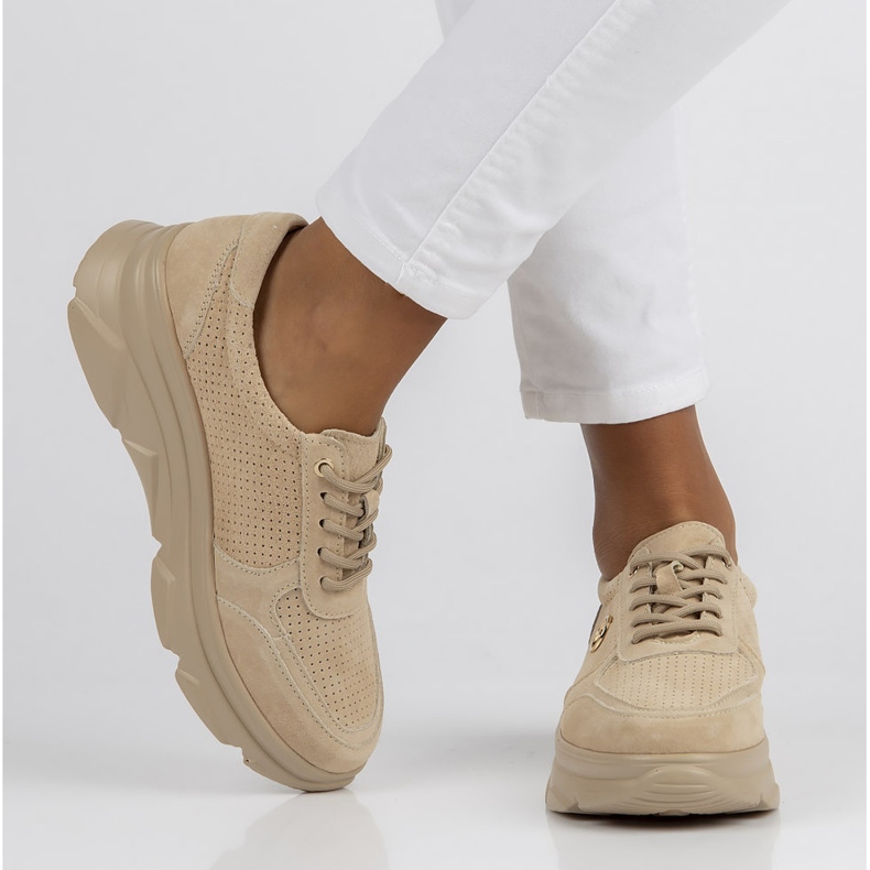 Sneakers in pelle Filippo DP2138/22 Be Be beige 1