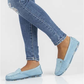 Mocassini in pelle Filippo DP2037/22 Bl blu 1