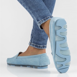 Mocassini in pelle Filippo DP2037/22 Bl blu 2