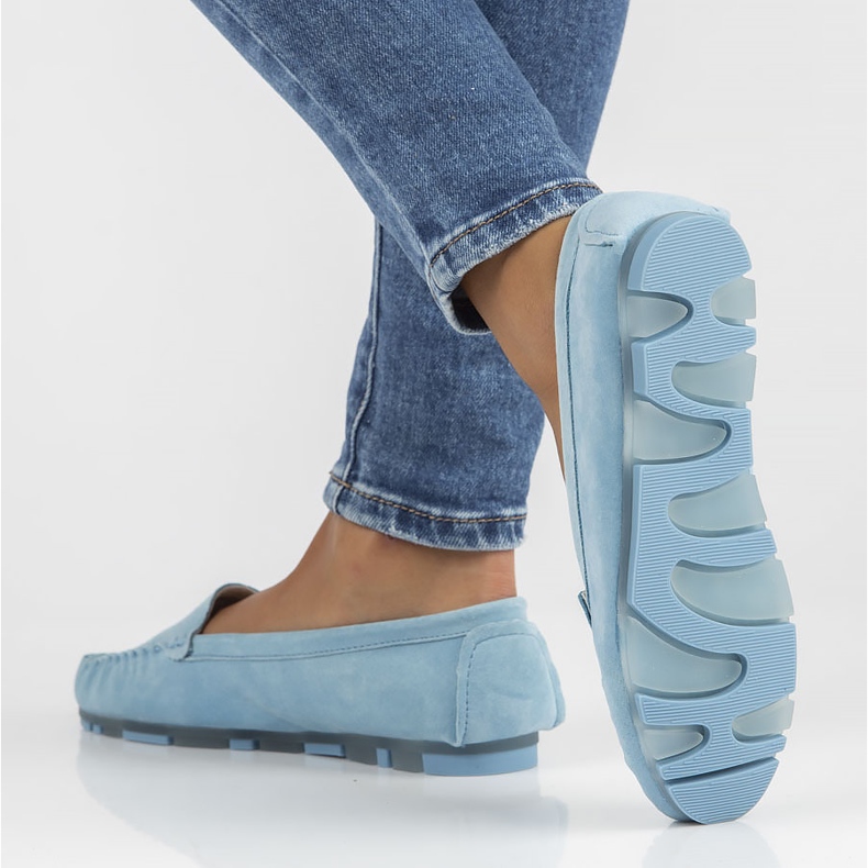 Mocassini in pelle Filippo DP2037/22 Bl blu 2