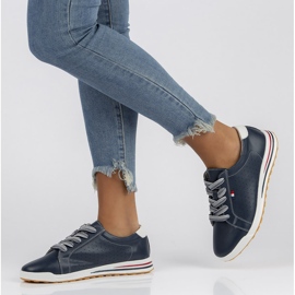 Scarpa in pelle Filippo DP3509/22 Nv blu navy 1