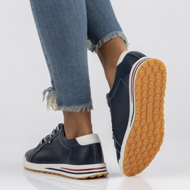 Scarpa in pelle Filippo DP3509/22 Nv blu navy 2