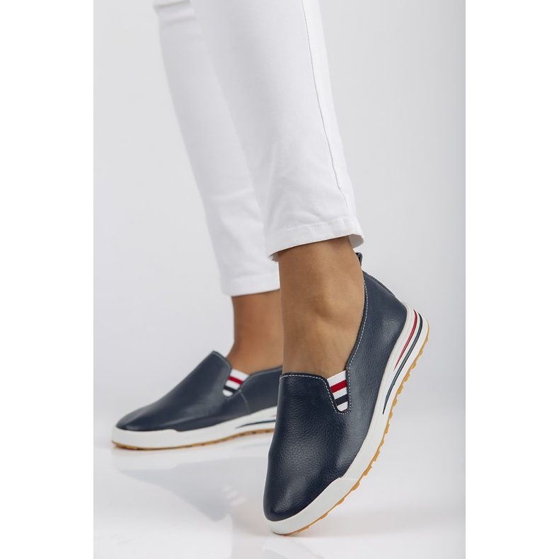 Scarpa in pelle Filippo DP3510/22 Nv blu navy 1