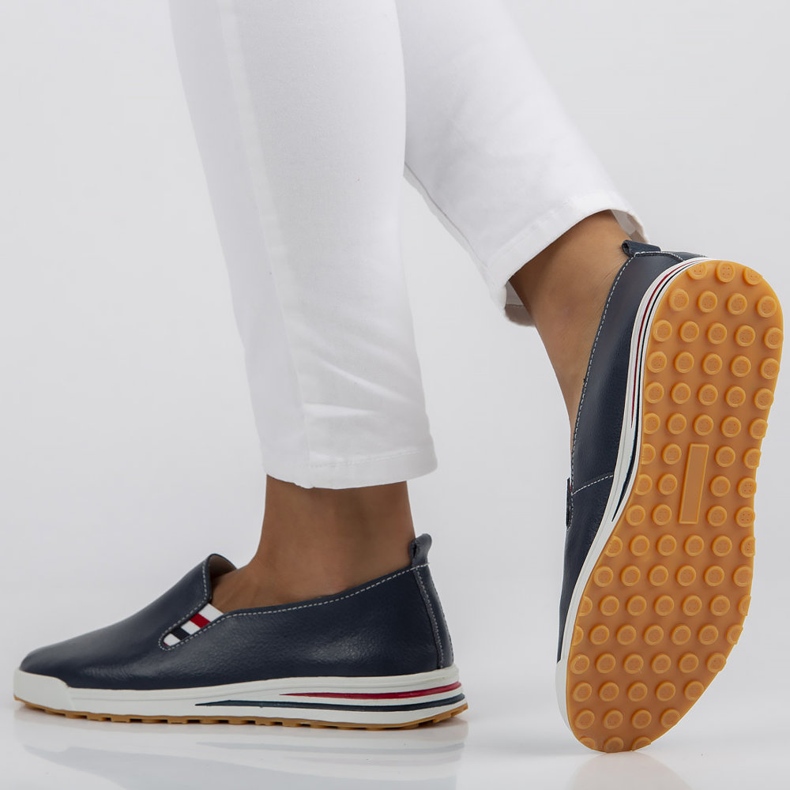 Scarpa in pelle Filippo DP3510/22 Nv blu navy 2