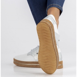 Scarpa in pelle Filippo 10123 bianca 2
