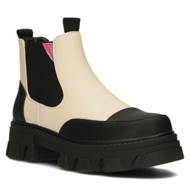 Filippo BJ11-5KB stivali beige nero 1
