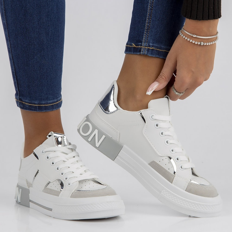 Sneakers Filippo GG599 argento bianco multicolore 2
