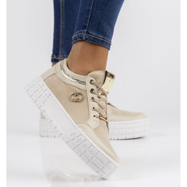 Sneakers in pelle Filippo 149 beige 2