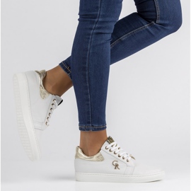 Sneakers in pelle Filippo 128 bianche bianco 1