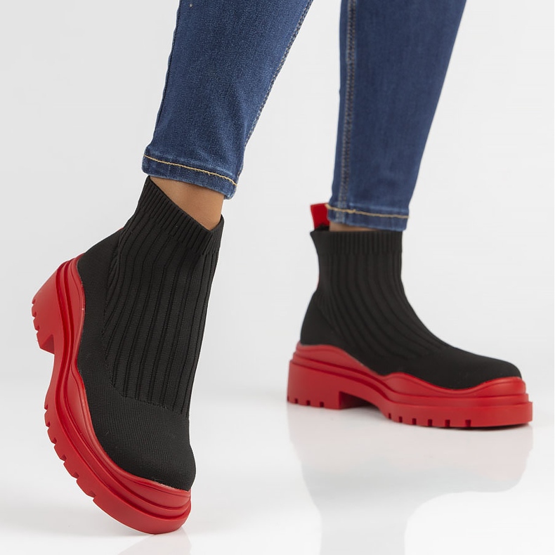 Filippo 6850 stivali rossi nero rosso 1