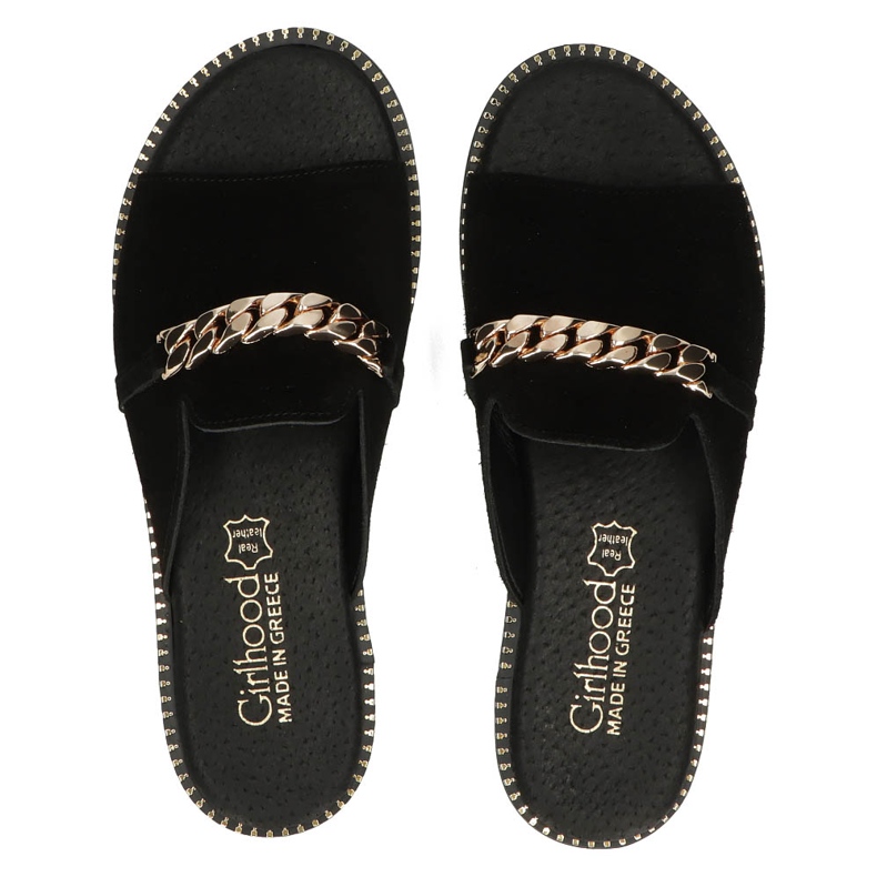 Ciabatte Filippo LH-190 in pelle nere nero 1