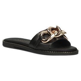 Ciabatte Filippo LH-180 in pelle nere nero 1