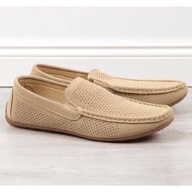 Mocassini traforati slip on News M EVE341 beige 1