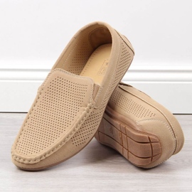 Mocassini traforati slip on News M EVE341 beige 2