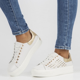 Scarpe in pelle FILIPPO DP3531 / 22 Wh bianco d'oro 2