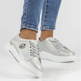 Scarpe in pelle FILIPPO DP3506/22 Si argento 1