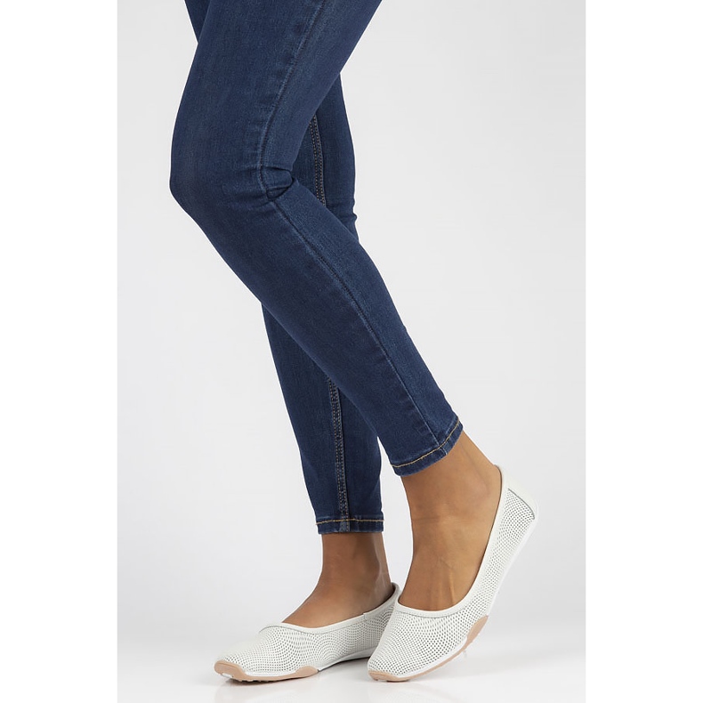 Ballerine in pelle Filippo DP3681 / 22 Wh bianche bianca 1