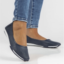 Ballerine in pelle Filippo DP3681/22 Nv blu navy 1