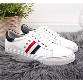 Scarpe sneakers in pelle Vinceza W JAN87 bianche bianco 2