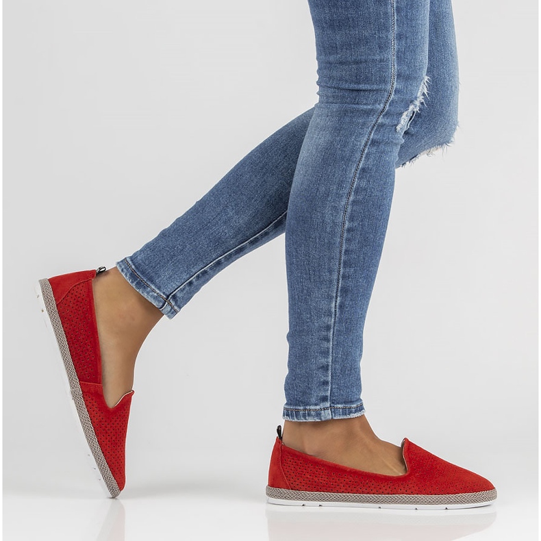 Scarpa rossa Filippo DP081/22 Rd in pelle rosso 2