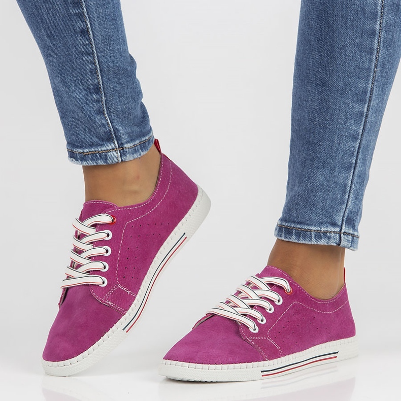 Scarpa in pelle Filippo DP3507/22 Fh fucsia rosa 1