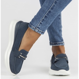 Scarpa in pelle Filippo DP3504/22 Nv blu navy 2