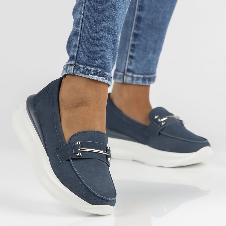 Scarpa in pelle Filippo DP3504/22 Nv blu navy 1
