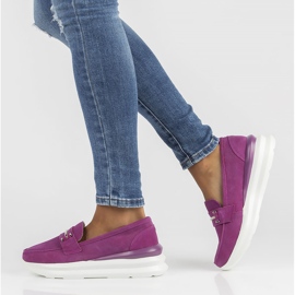 Scarpa in pelle Filippo DP3504/22 Fh fucsia rosa 2