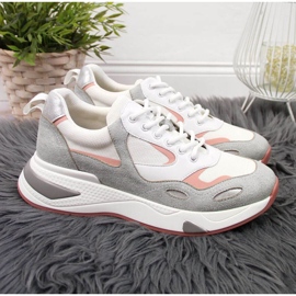 Sneakers sportive Vinceza W JAN91B bianche bianco grigio 2
