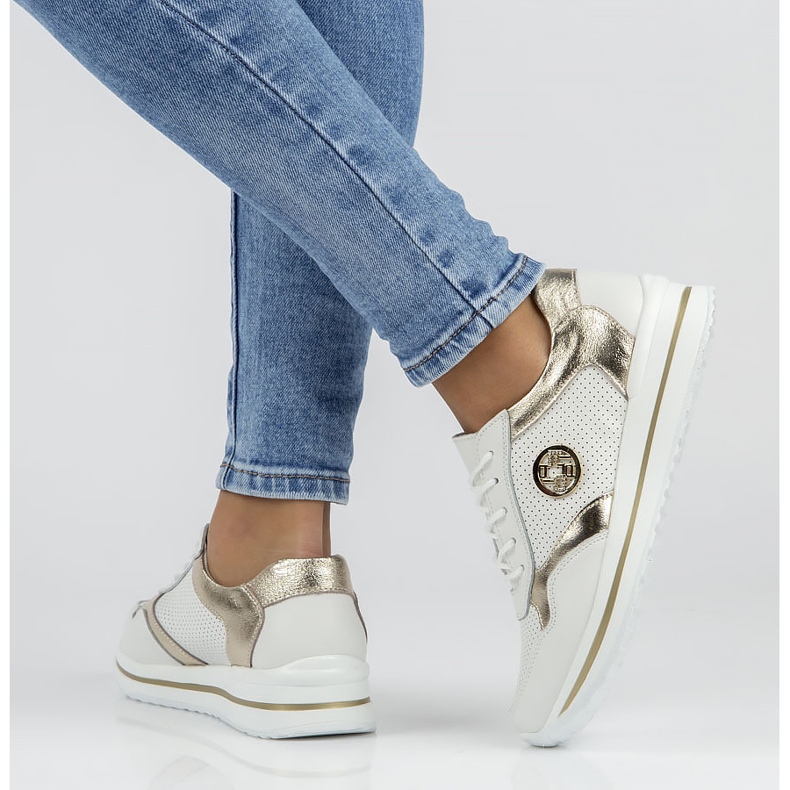 Sneakers in pelle Filippo DP3544 / 22 Wh Go bianche bianca 1