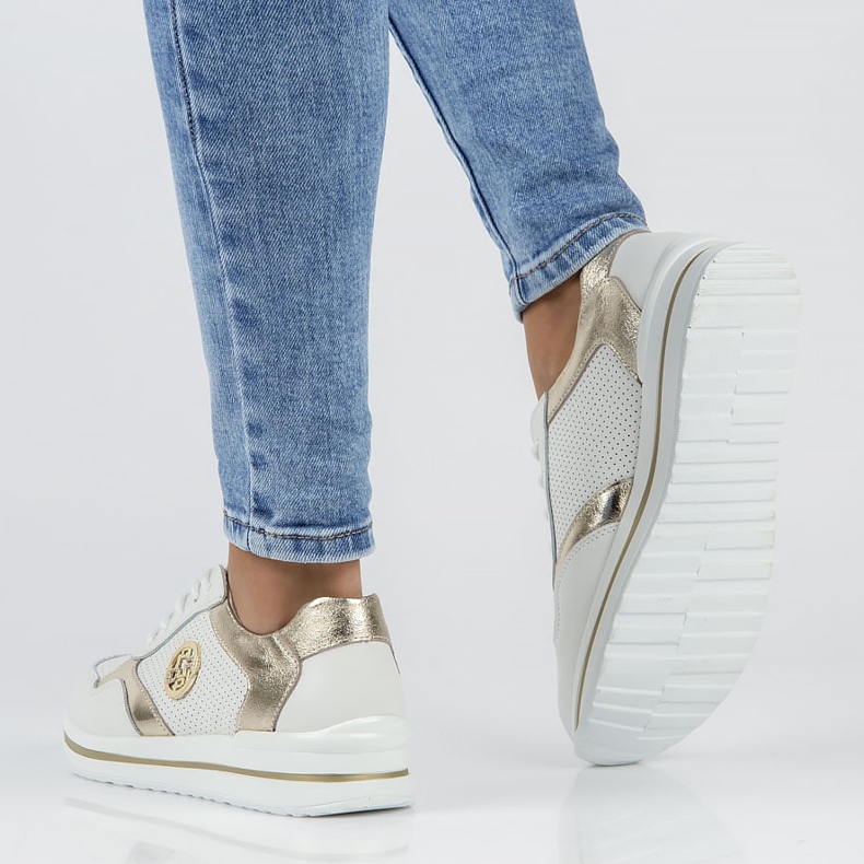 Sneakers in pelle Filippo DP3544 / 22 Wh Go bianche bianca 2