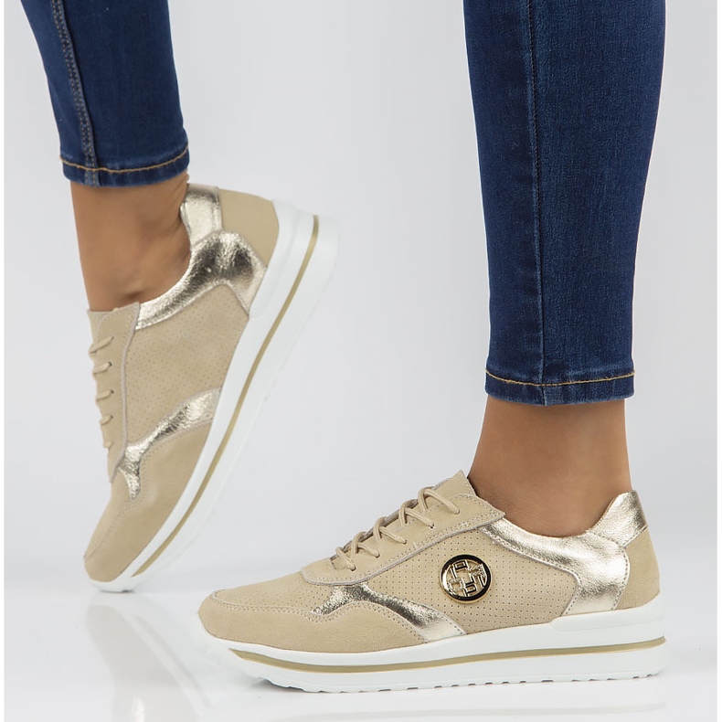 Sneakers in pelle Filippo DP3544/22 Be beige 2