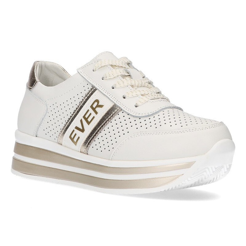 Sneakers in pelle Filippo DP1414 / 22 Wh Go oro bianco d'oro 1
