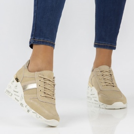 Sneakers in pelle Filippo DP3550/22 Be beige 1