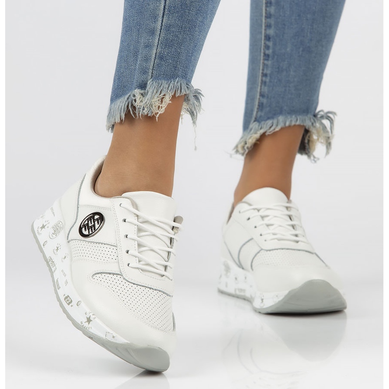 Sneakers in pelle Filippo DP3542 / 22 Wh bianche bianco 2