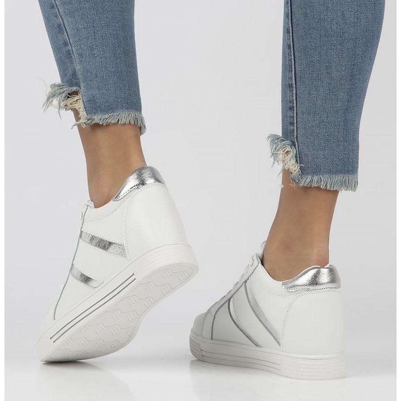 Sneakers in pelle Filippo DP3549 / 22 Wh bianche bianca 1