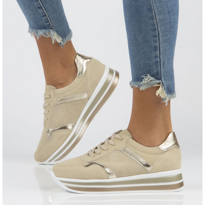 Sneakers in pelle Filippo DP2004/22 Be beige 1