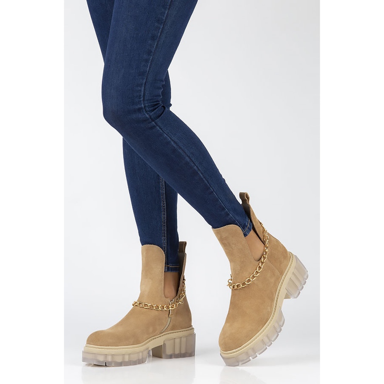 Stivali in camoscio Filippo 30065 cammello beige marrone 1
