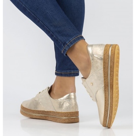 Scarpe in pelle Filippo 10123 oro d'oro 2