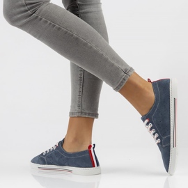 Scarpa in pelle Filippo DP3507/22 Nv blu navy 1