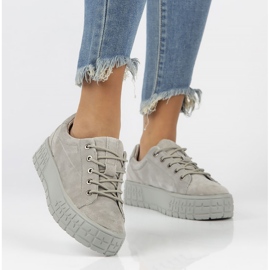 Sneakers in pelle FILIPPO DP3527/22 Gr grigio 1