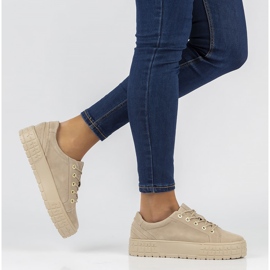 Sneakers in pelle FILIPPO DP3527/22 Be beige 1