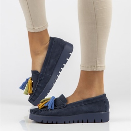 Scarpa in pelle Filippo DP3535/22 Nv blu navy 1